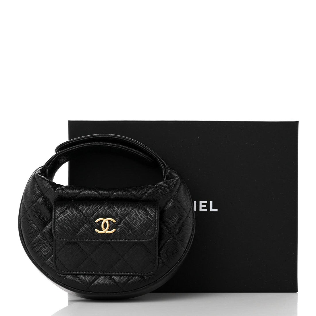 Chanel Caviar Quilted Polly Pocket Pouch Hobo - SleekGait