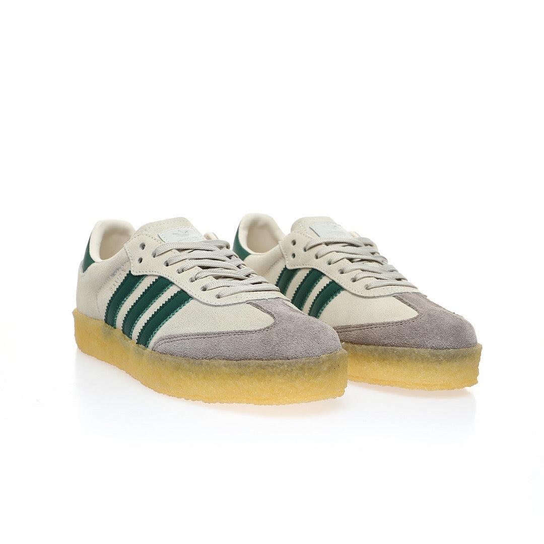 Adidas Originals Clarks 8th Street Samba By Ronnie Fieg Chalk 'White Green' - SleekGait