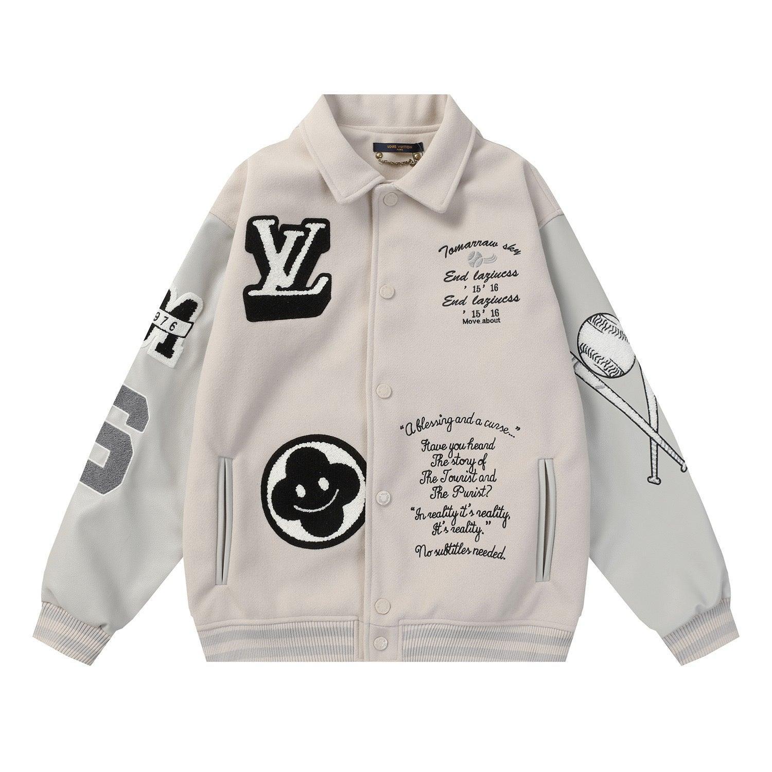 LOUIS VUITTON Varsity Jacket 'Beige' - SleekGait