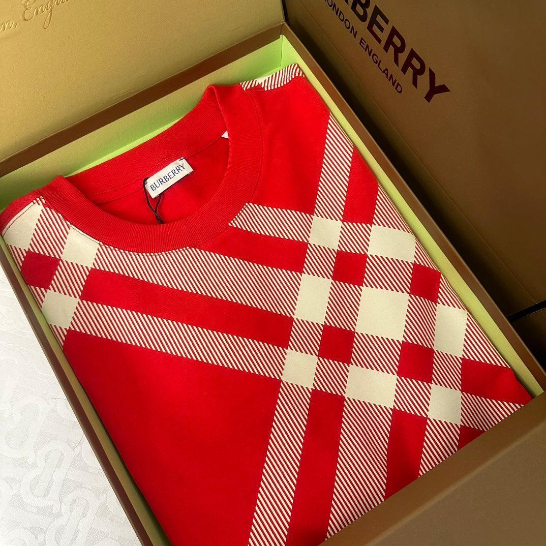 Burberry T-Shirt Without Collar 'Red' - SleekGait