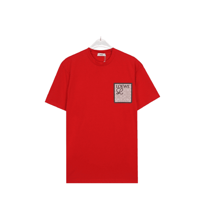 Loewe T-Shirt Without Collar 'Red' - SleekGait