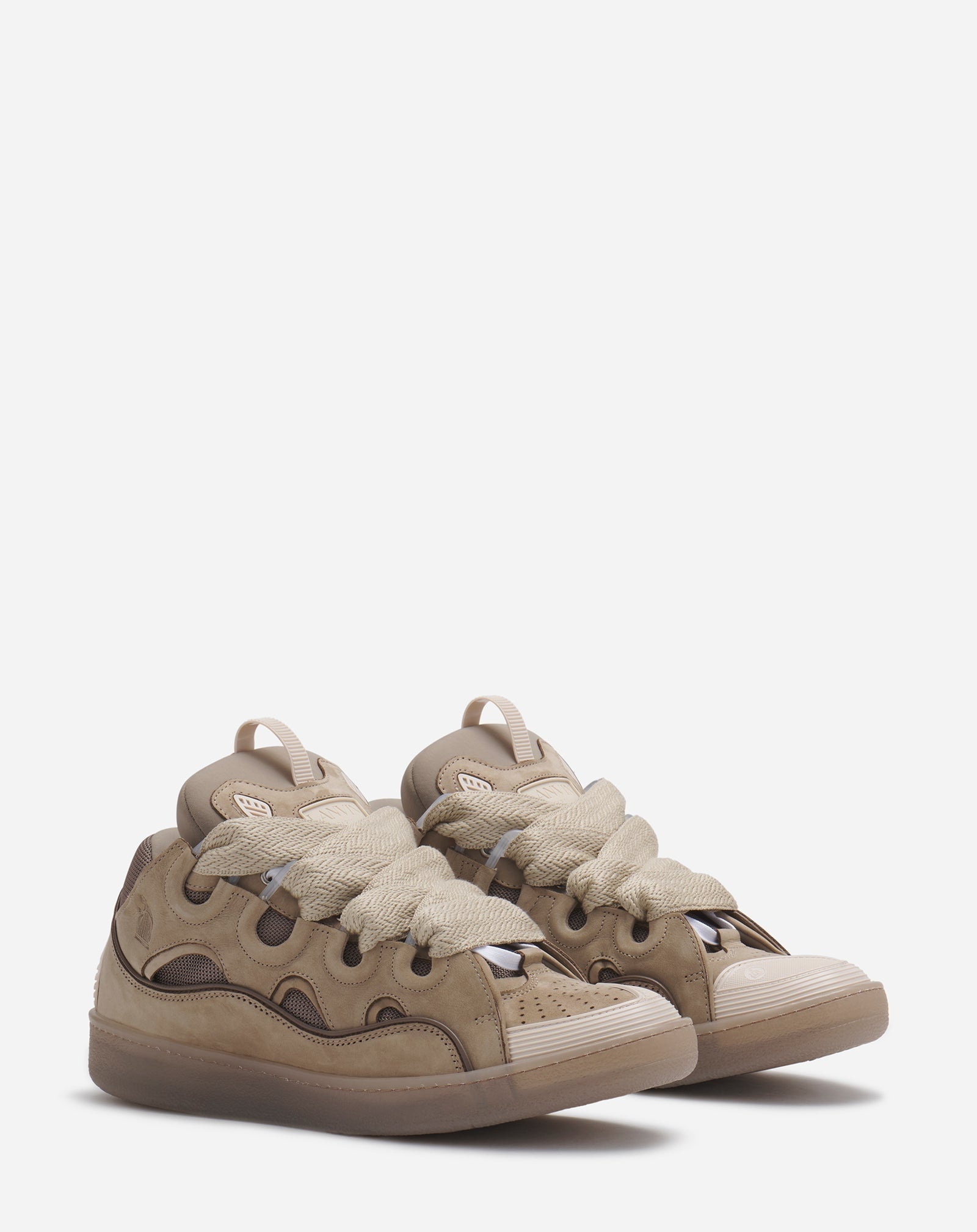 Lanvin LEATHER CURB SNEAKERS