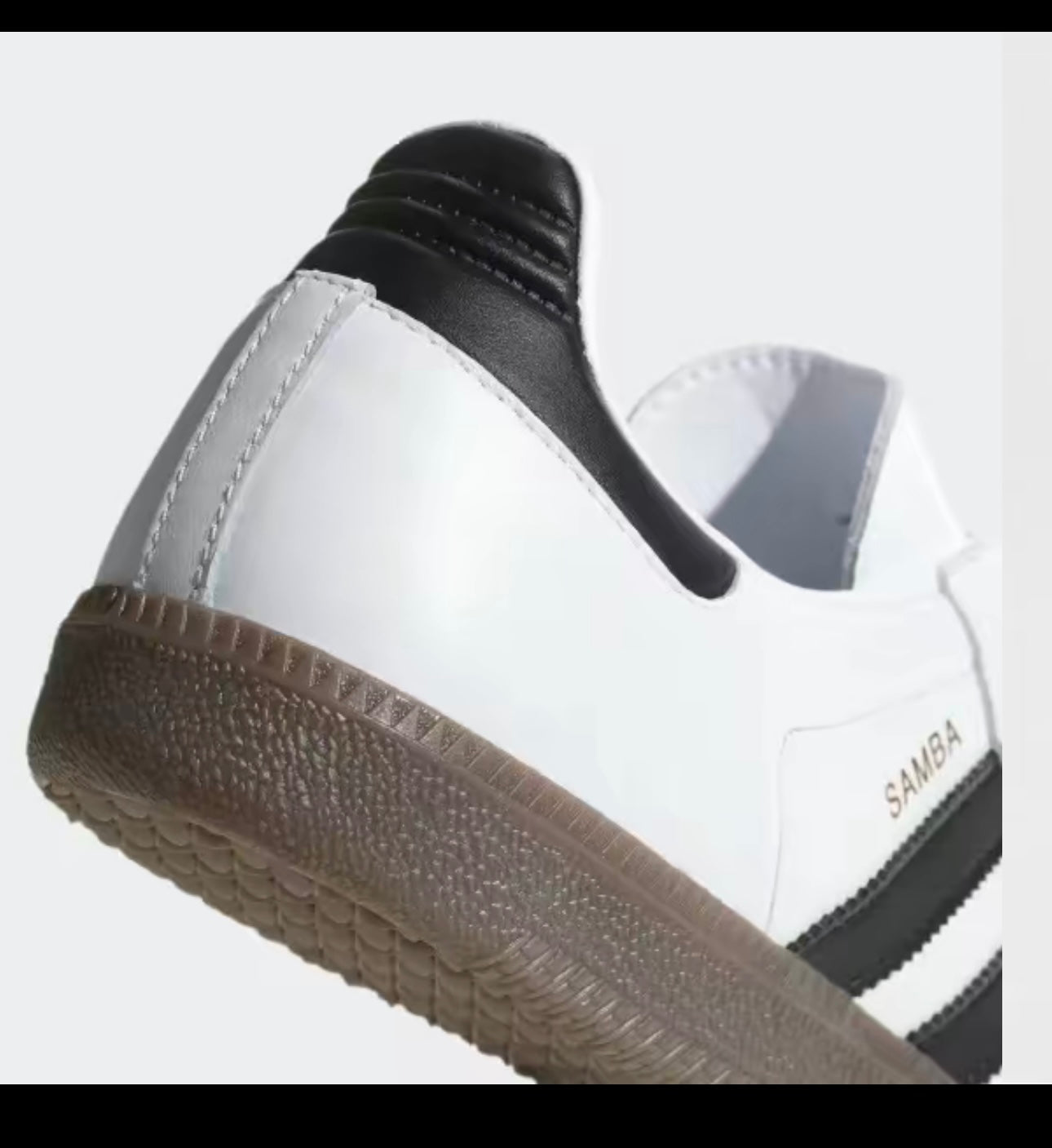 Adidas Samba OG Cloud White Core Black Youth Women's Closed Training Footwear for Athletic Running and Casual Fashion Wear