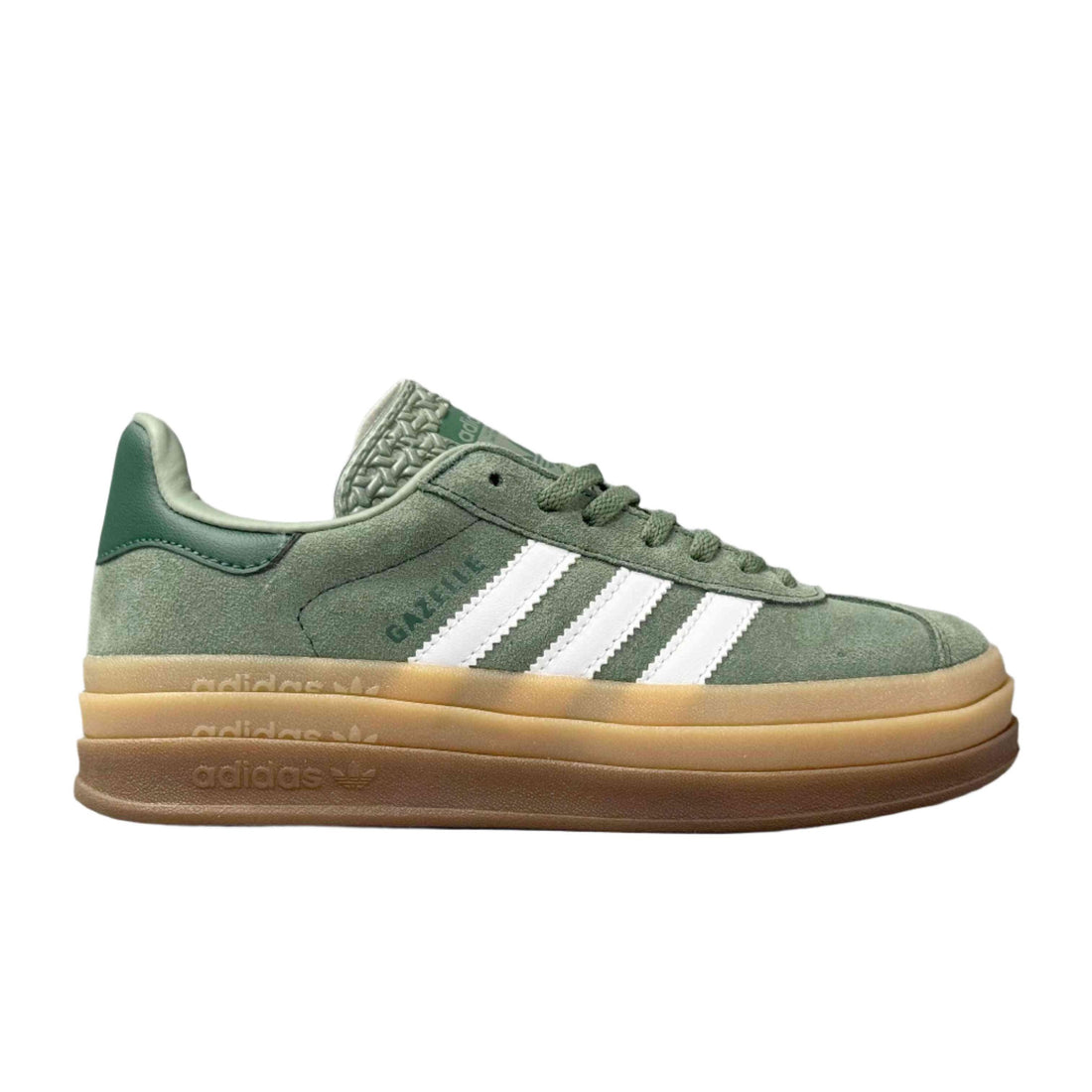 Adidas Originals Gazelle Bold 'Silver Green Gum' - SleekGait