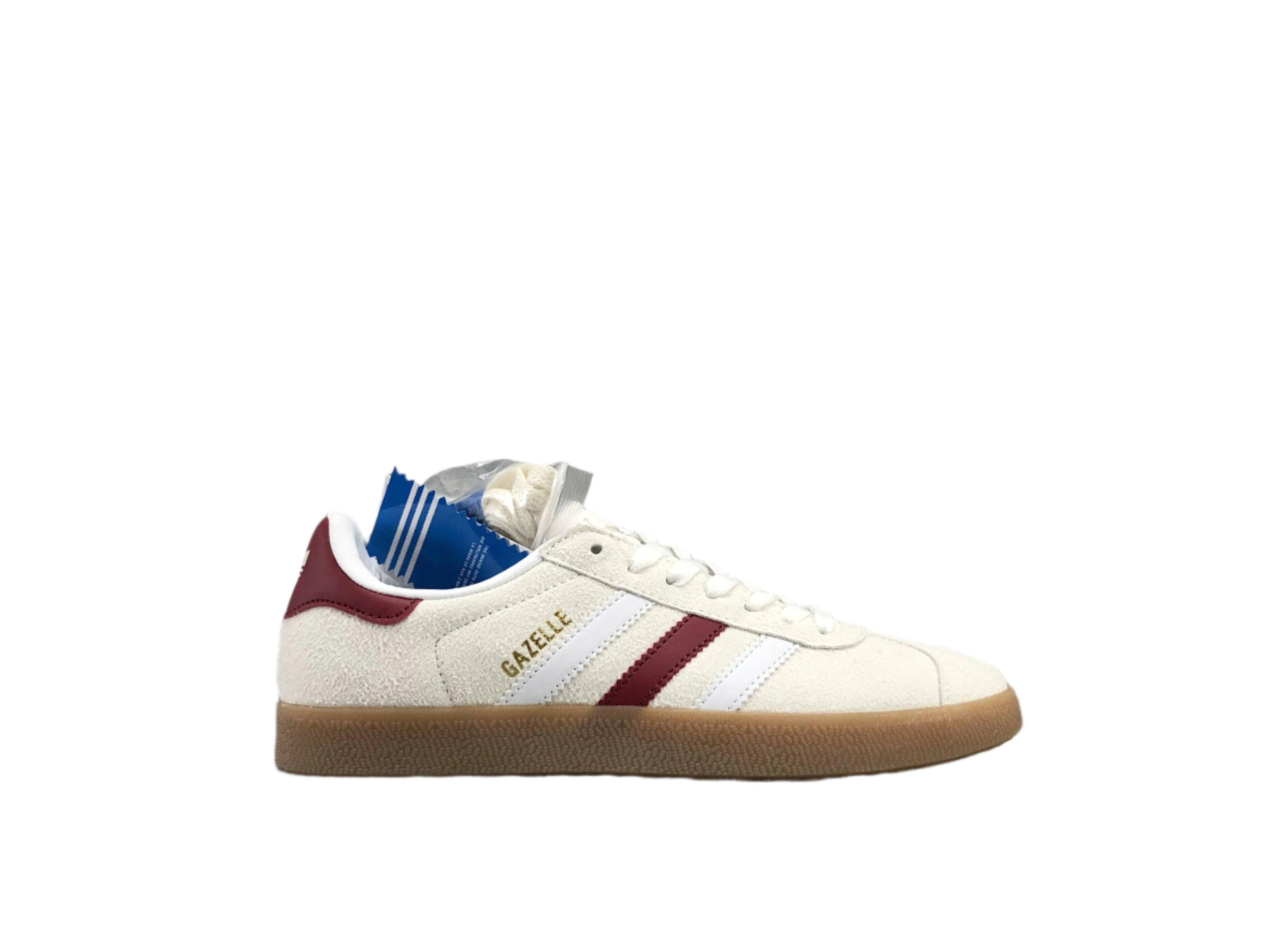 Adidas Originals Gazelle Indoor 'Aluminum Collegiate Burgundy' - SleekGait