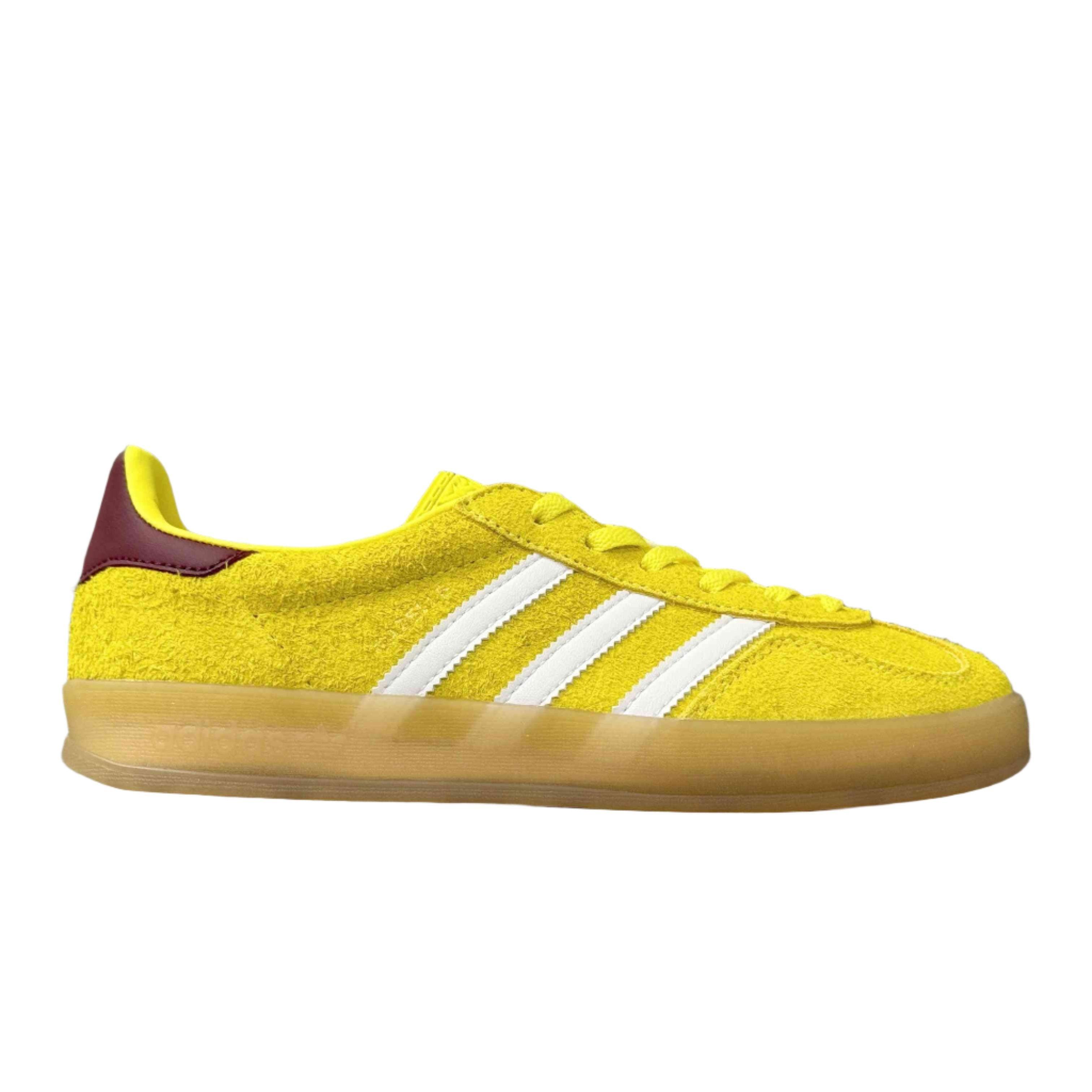 Adidas Originals Gazelle Indoor 'Bright Yellow Burgundy' - SleekGait