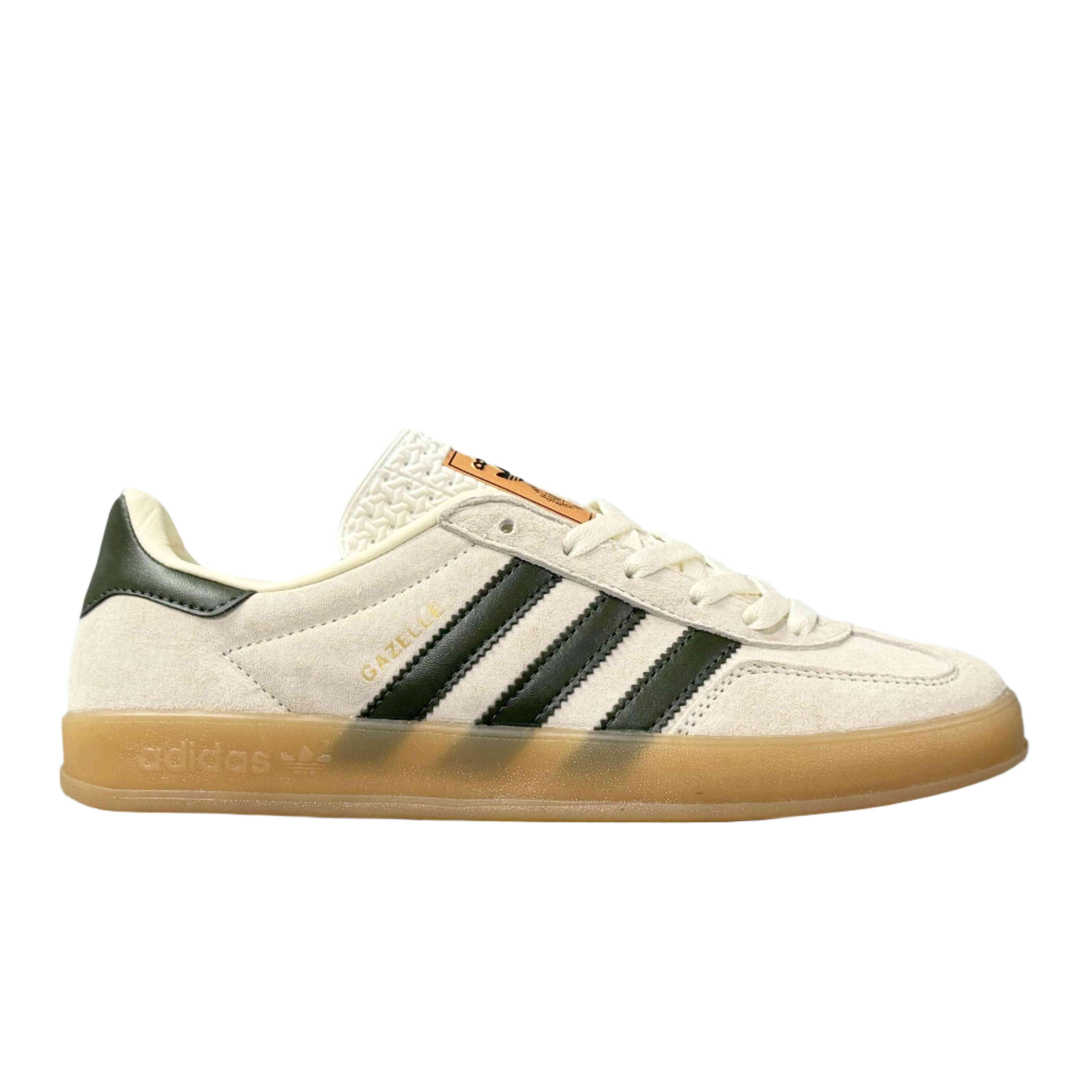 Adidas Originals Gazelle Indoor 'Cream White Collegiate Green Gum' - SleekGait