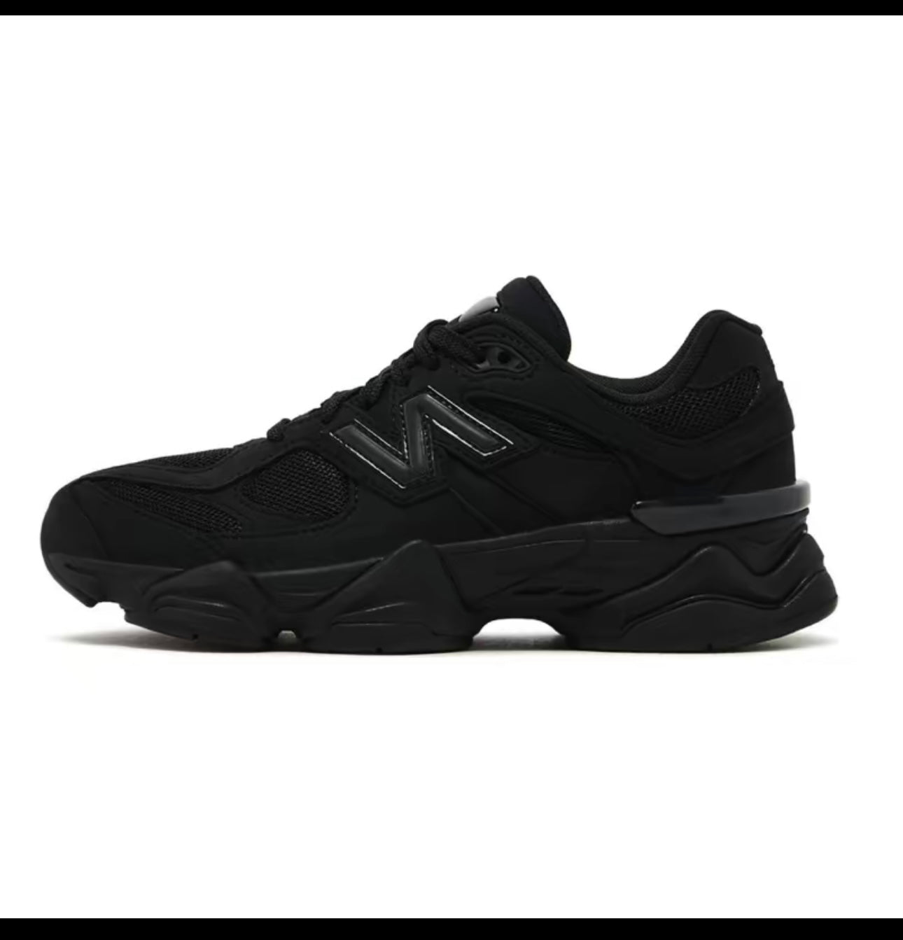 New Balance 9060 Triple Black Cat Youth / Women's Perfect Casual Daily Lifestyle Sneaker Fashion Footwear Gym Walking Shoe Running Sneaker Girl