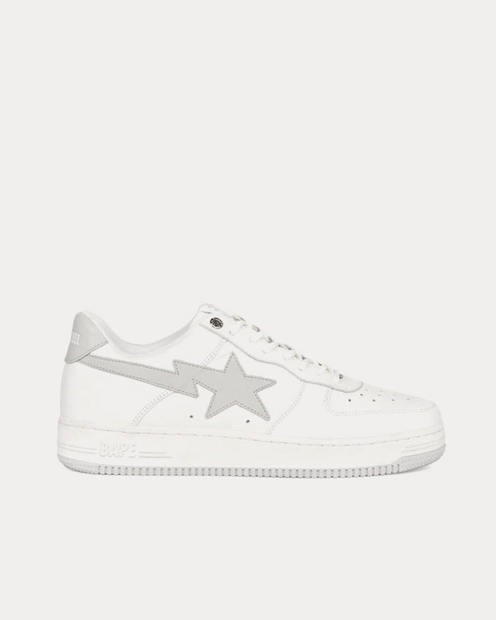 x JJJJound BAPE STA White Low Top Sneakers - SleekGait