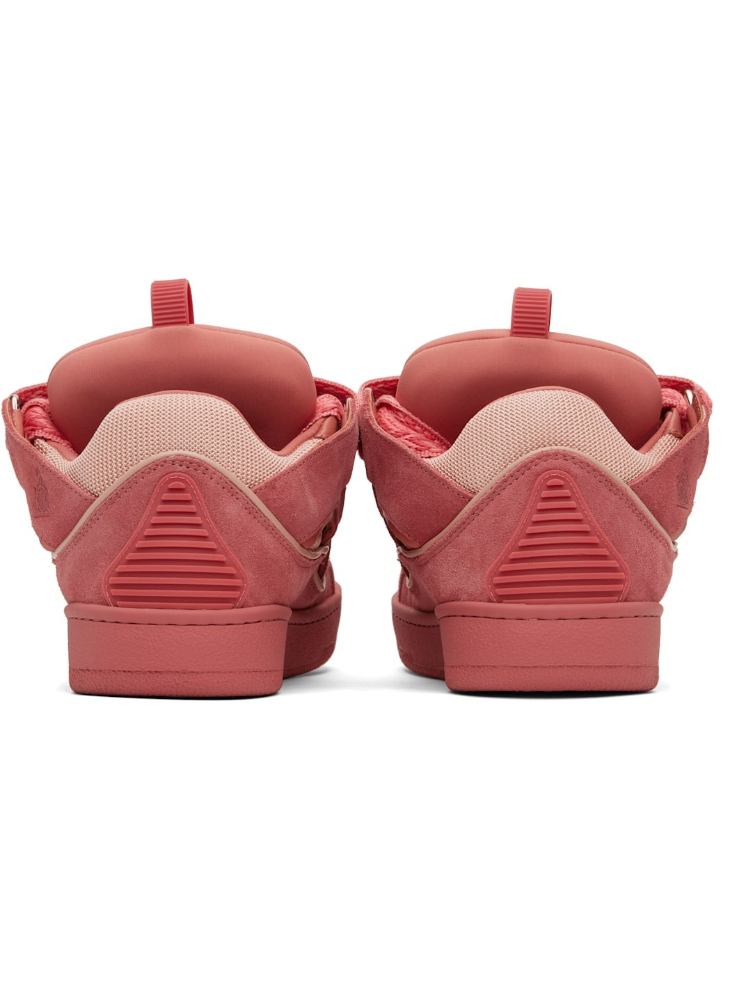 Pink Curb Leather Sneakers