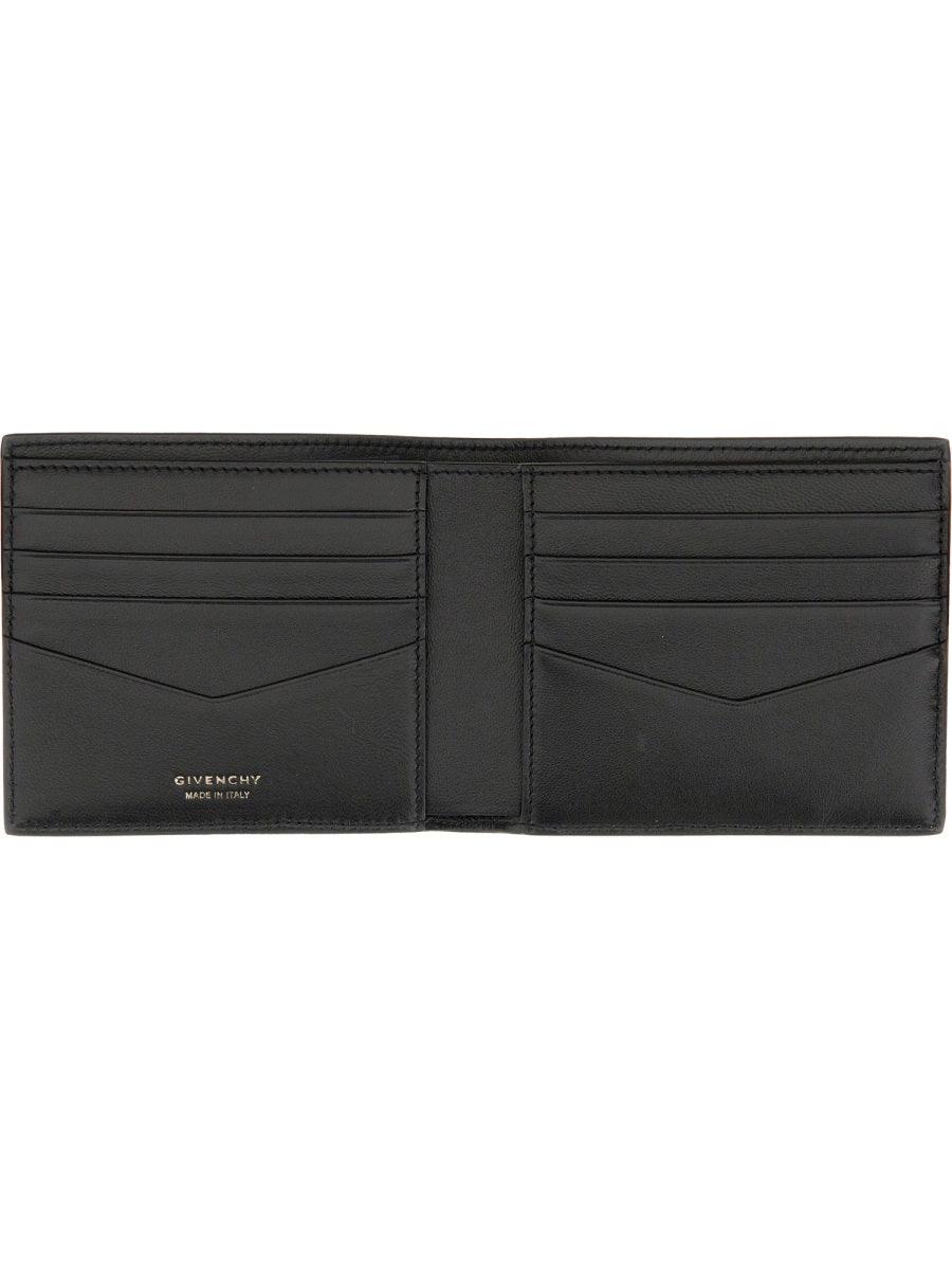 GIVENCHY Men's Mini Bi-Fold Leather Wallet - SleekGait