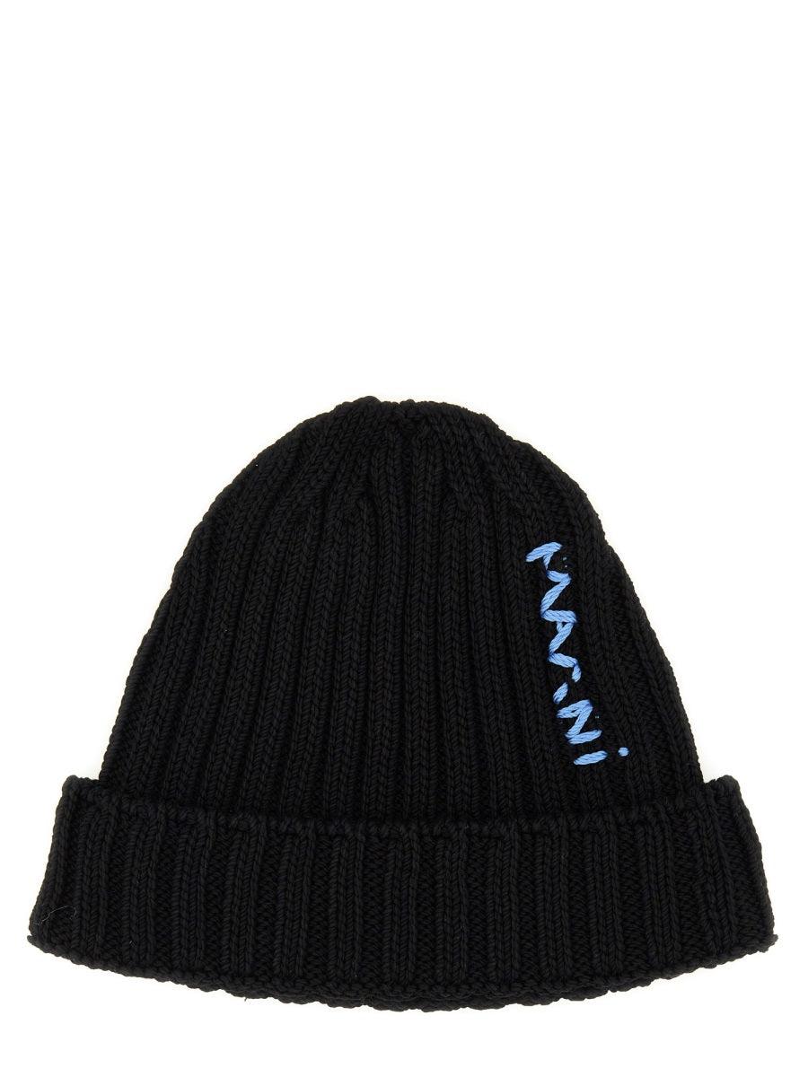 MARNI Logo Beanie Hat - SleekGait