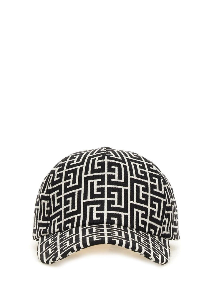 BALMAIN Monogram Wool Baseball Hat for Men - Fall/Winter 2024 - SleekGait