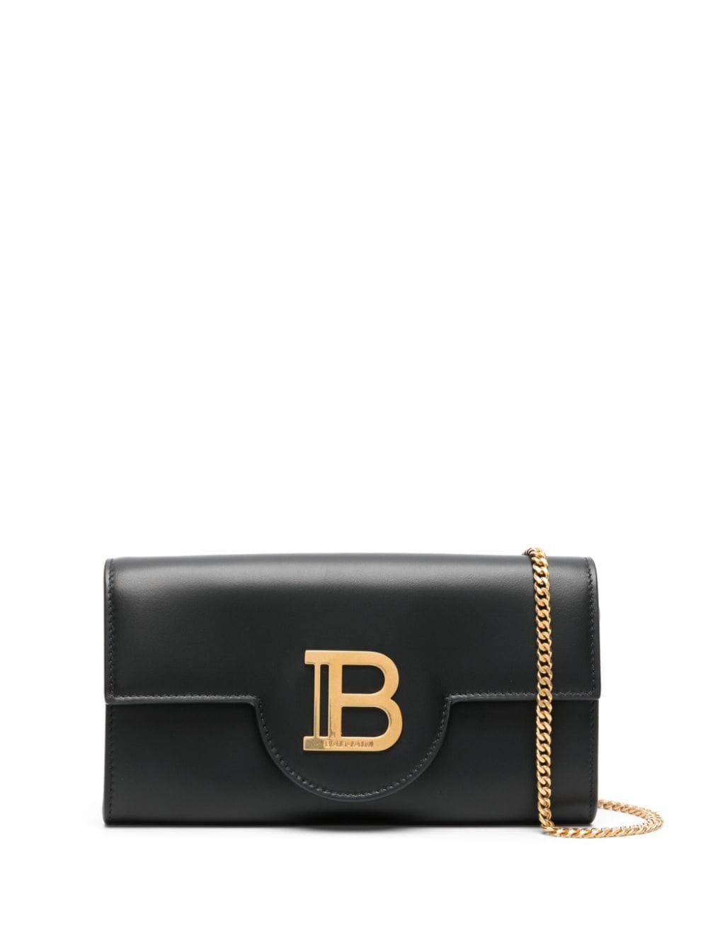 BALMAIN Mini Leather Wallet on Chain - SleekGait