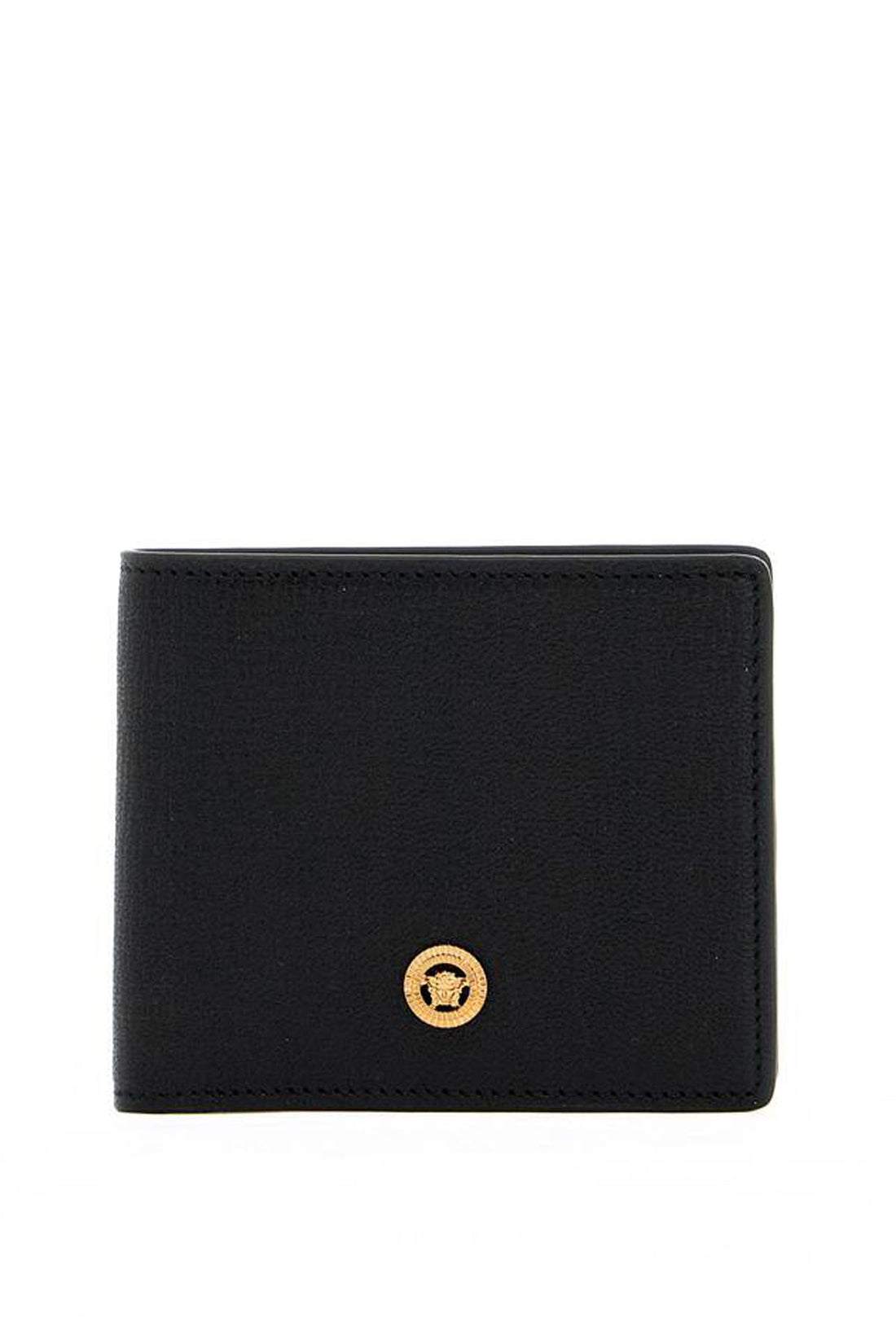 VERSACE Mini Grainy Leather Wallet with Medusa Emblem - SleekGait