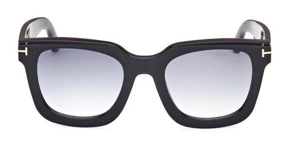 TOM FORD Leigh-02 Shiny Black Gradient Sunglasses - SleekGait