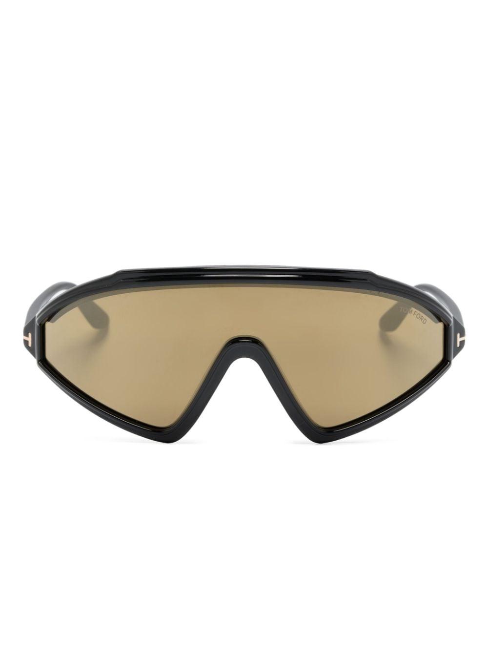 TOM FORD EYEWEAR Shield Frame Acetate Sunglasses - SleekGait