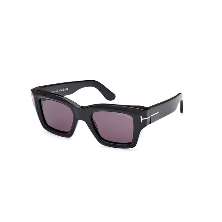 TOM FORD Ilias Shiny Black Smoke Sunglasses - SleekGait