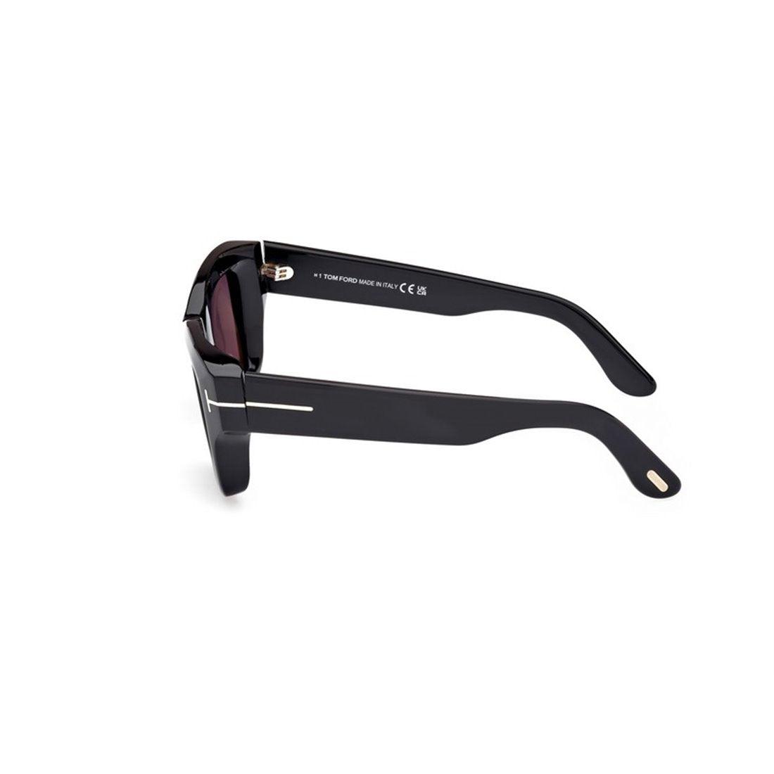 TOM FORD Ilias Shiny Black Smoke Sunglasses - SleekGait