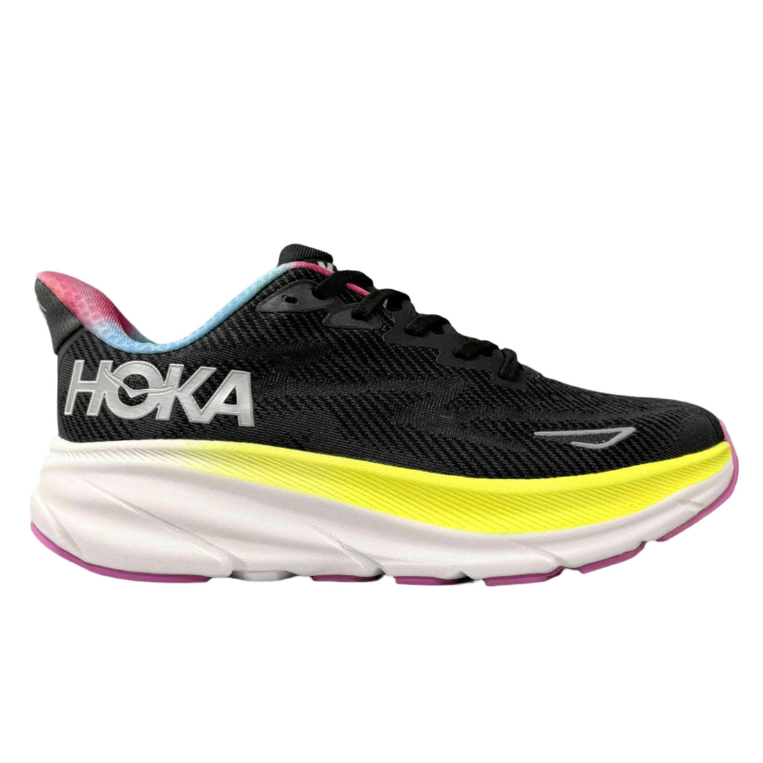 Hoka One One Clifton 9 'Black All Aboard Multi-Color' - SleekGait