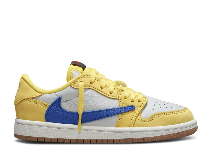 Travis Scott X Air Jordan 1 Retro Low OG Kids TD/PS 'Canary' - SleekGait