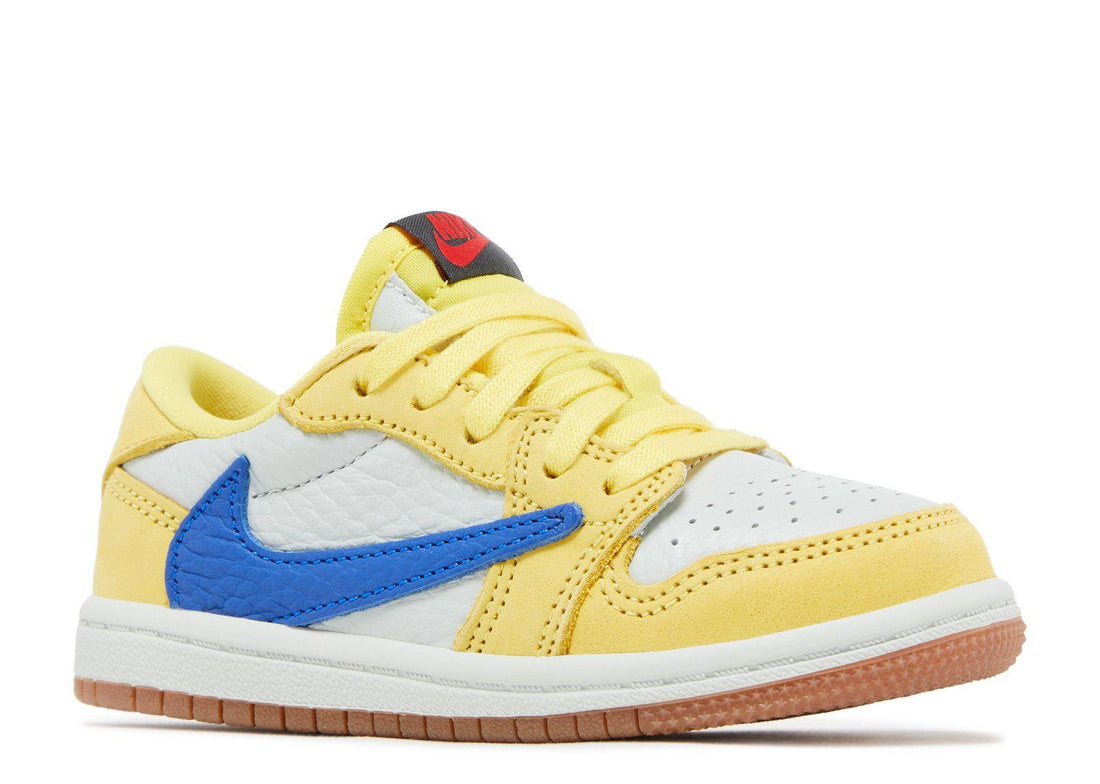 Travis Scott X Air Jordan 1 Retro Low OG Kids TD/PS 'Canary' - SleekGait