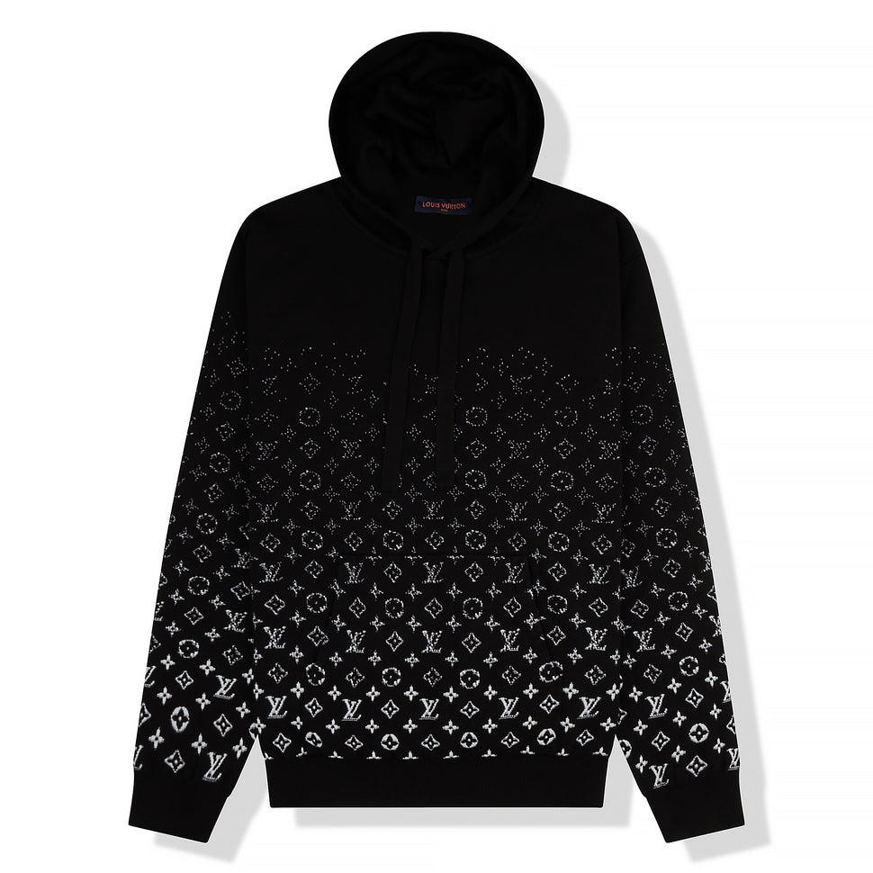 LOUIS VUITTON MONOGRAM GRADIENT KNIT BLACK HOODIE - SleekGait