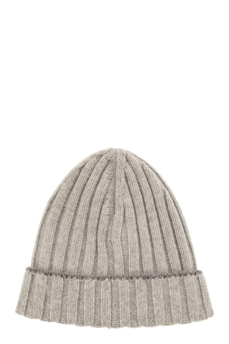 BRUNELLO CUCINELLI Classic Ribbed Cashmere Knit Beanie - SleekGait