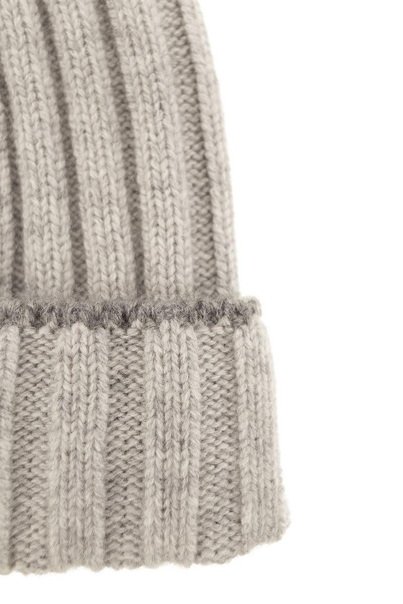 BRUNELLO CUCINELLI Classic Ribbed Cashmere Knit Beanie - SleekGait