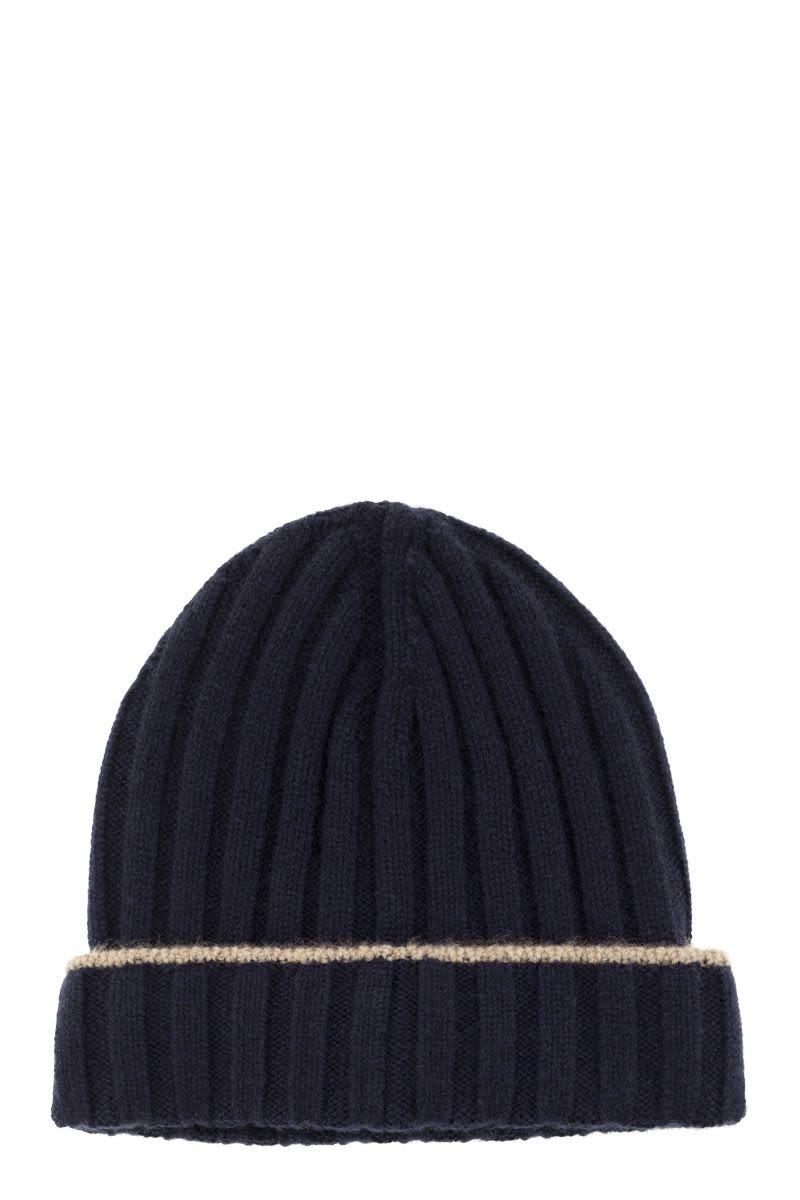 BRUNELLO CUCINELLI Classic Ribbed Cashmere Knit Beanie - SleekGait