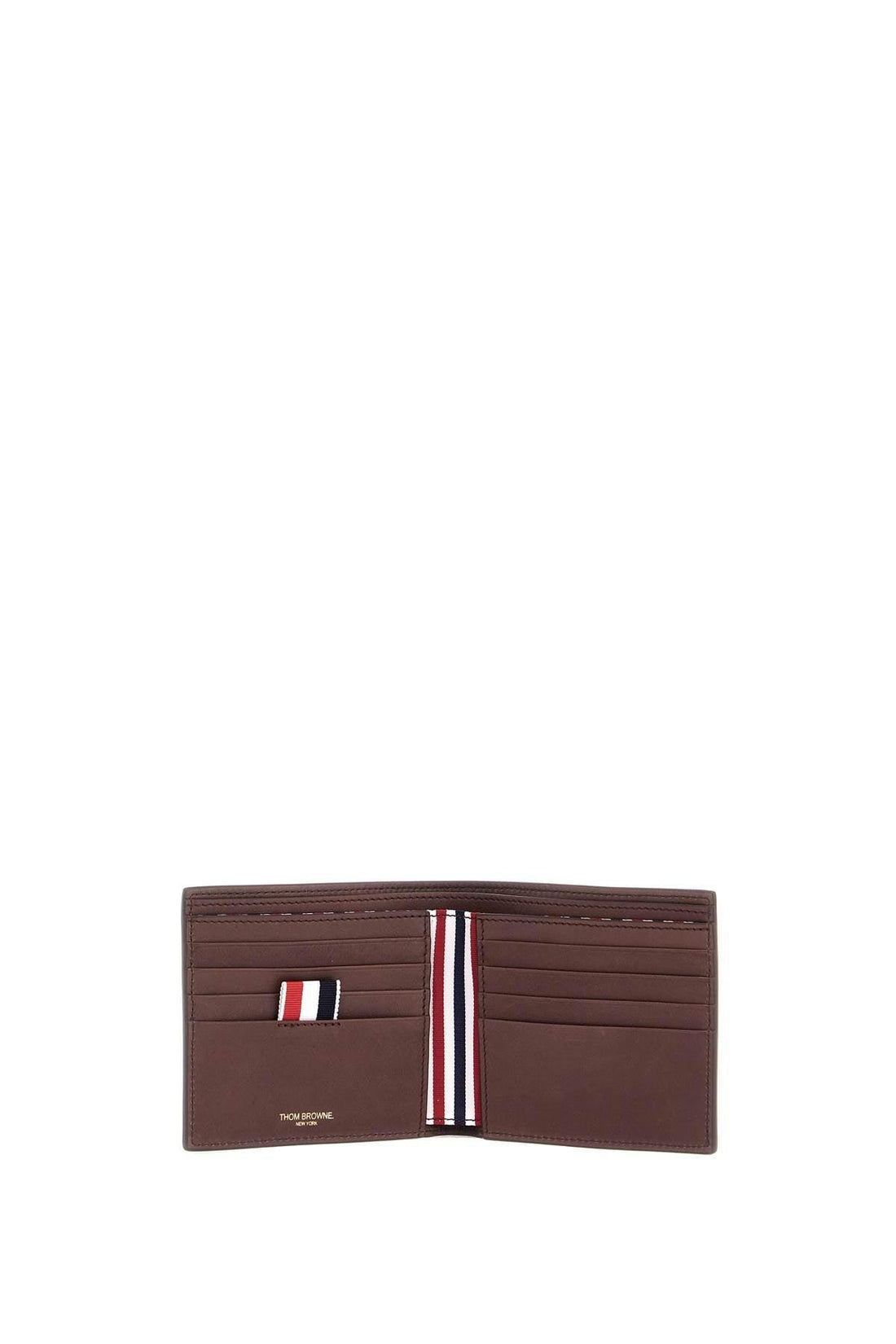 THOM BROWNE Mini Compact Calfskin Wallet with Slots - SleekGait