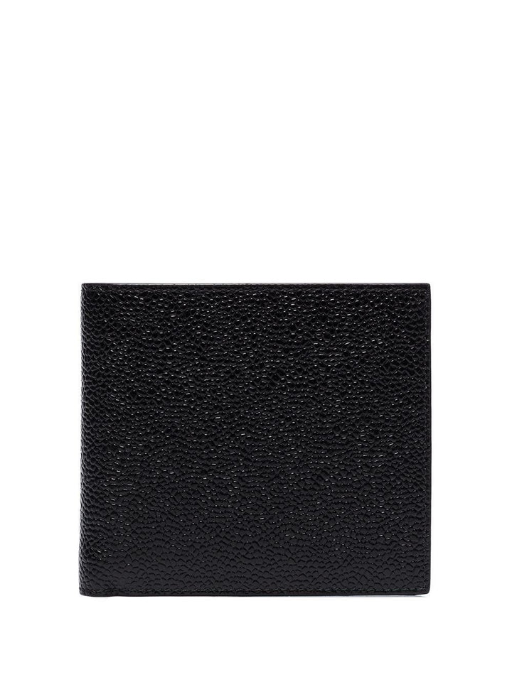 THOM BROWNE Pebble Grain Leather Billfold Wallet - SleekGait