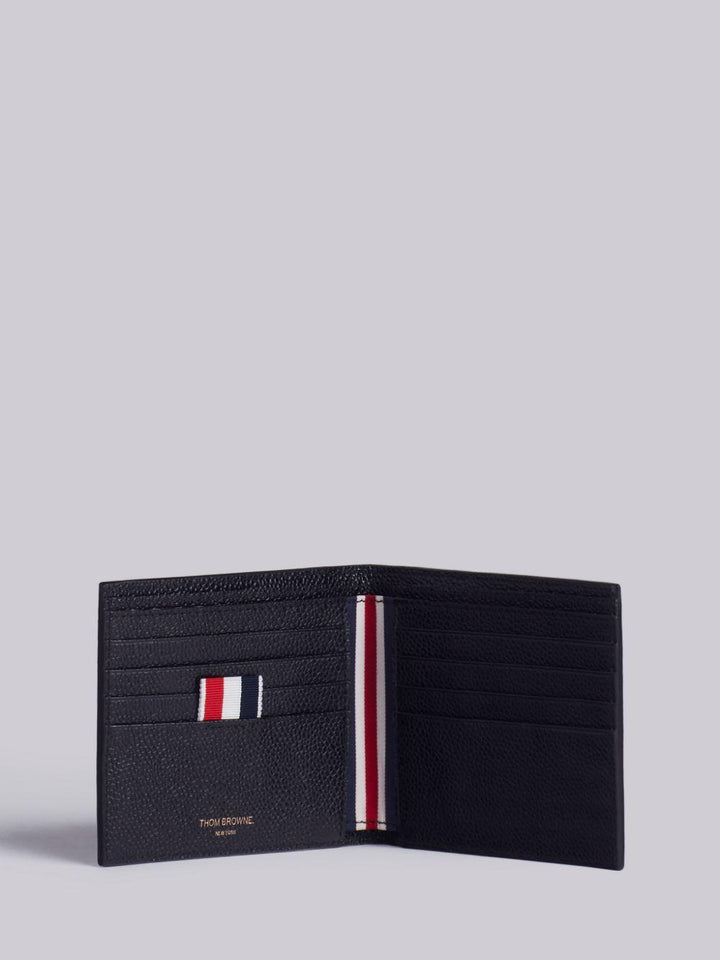 THOM BROWNE Pebble Grain Leather Billfold Wallet - SleekGait