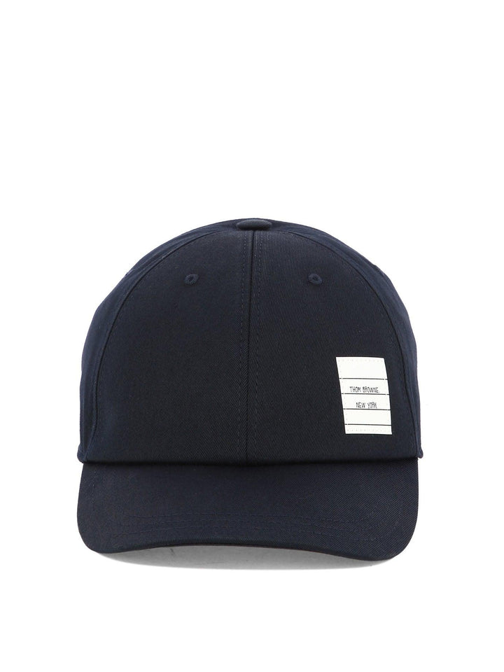 THOM BROWNE Signature Logo Patch Baseball Cap - SleekGait