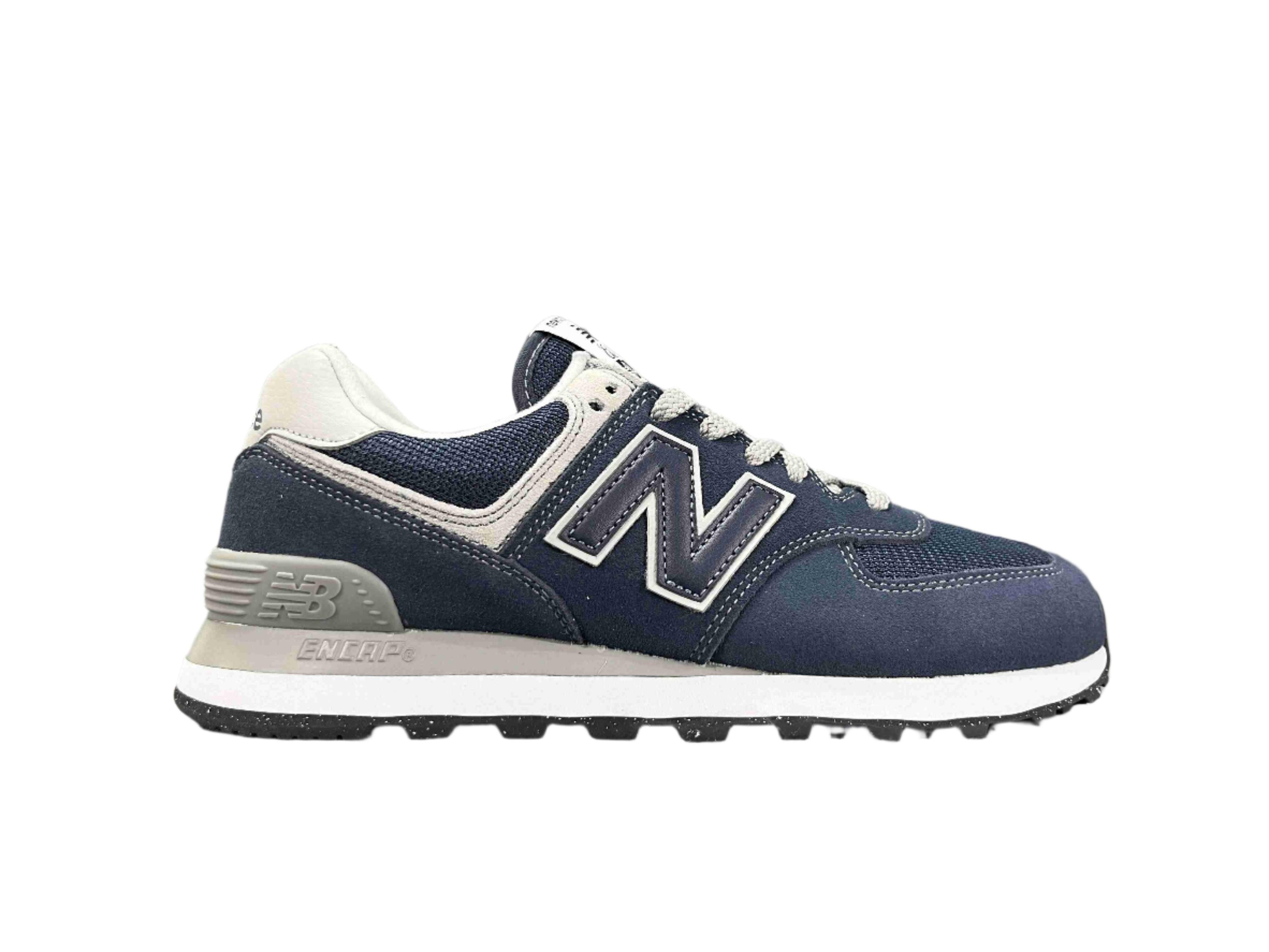 New Balance 574 Navy White - SleekGait