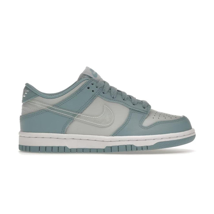 NIKE DUNK LOW AURA CLEAR BLUE SWOOSH GS - SleekGait