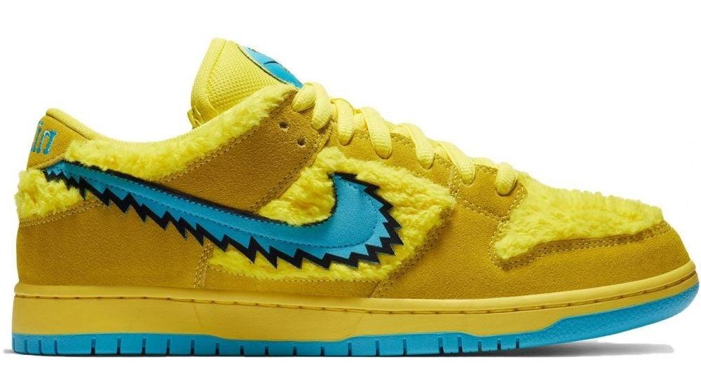 NIKE DUNK SB LOW “GRATEFUL DEAD BEAR YELLOW” - SleekGait