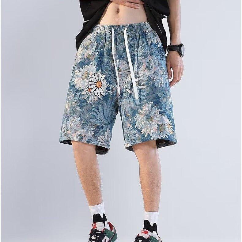 American Retro Shorts Men's Summer Japanese Ins Beach Pants - SleekGait