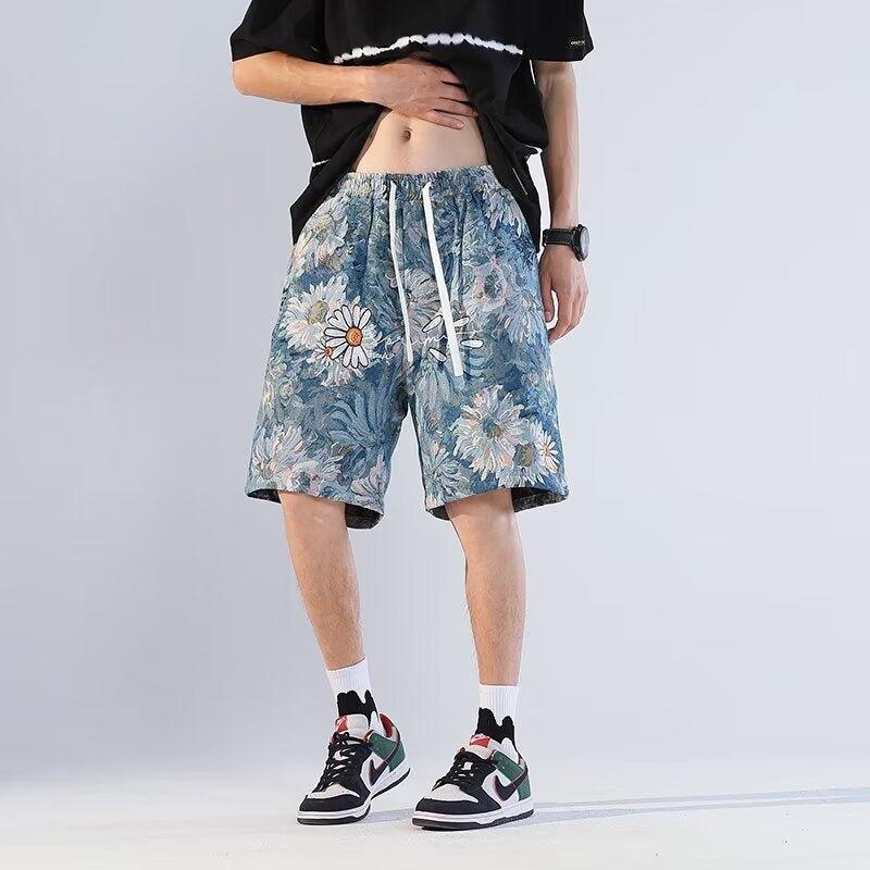 American Retro Shorts Men's Summer Japanese Ins Beach Pants - SleekGait