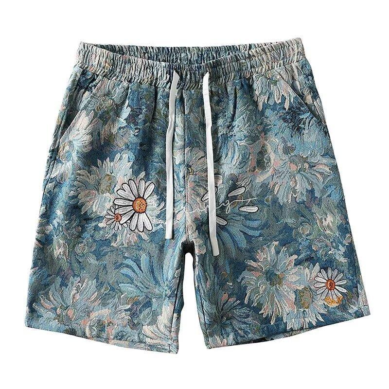 American Retro Shorts Men's Summer Japanese Ins Beach Pants - SleekGait