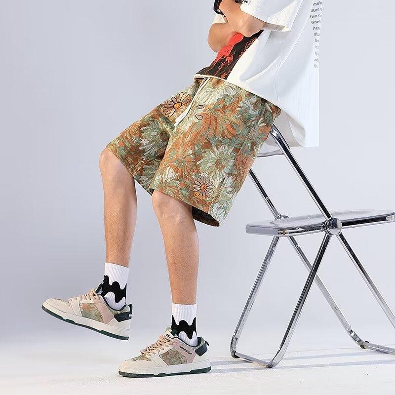 American Retro Shorts Men's Summer Japanese Ins Beach Pants - SleekGait