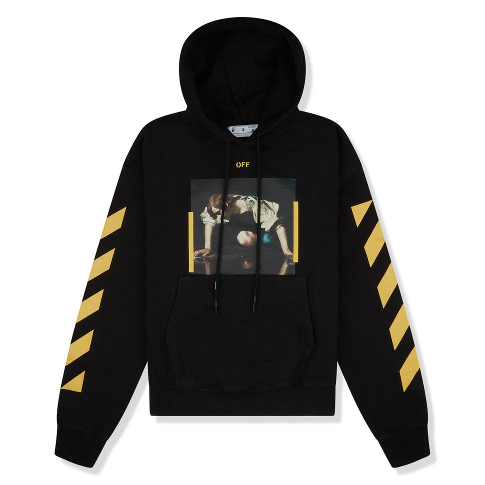 OFF-WHITE CARAVAGGIO ‘NARCISSUS’ BLACK YELLOW HOODIE - SleekGait