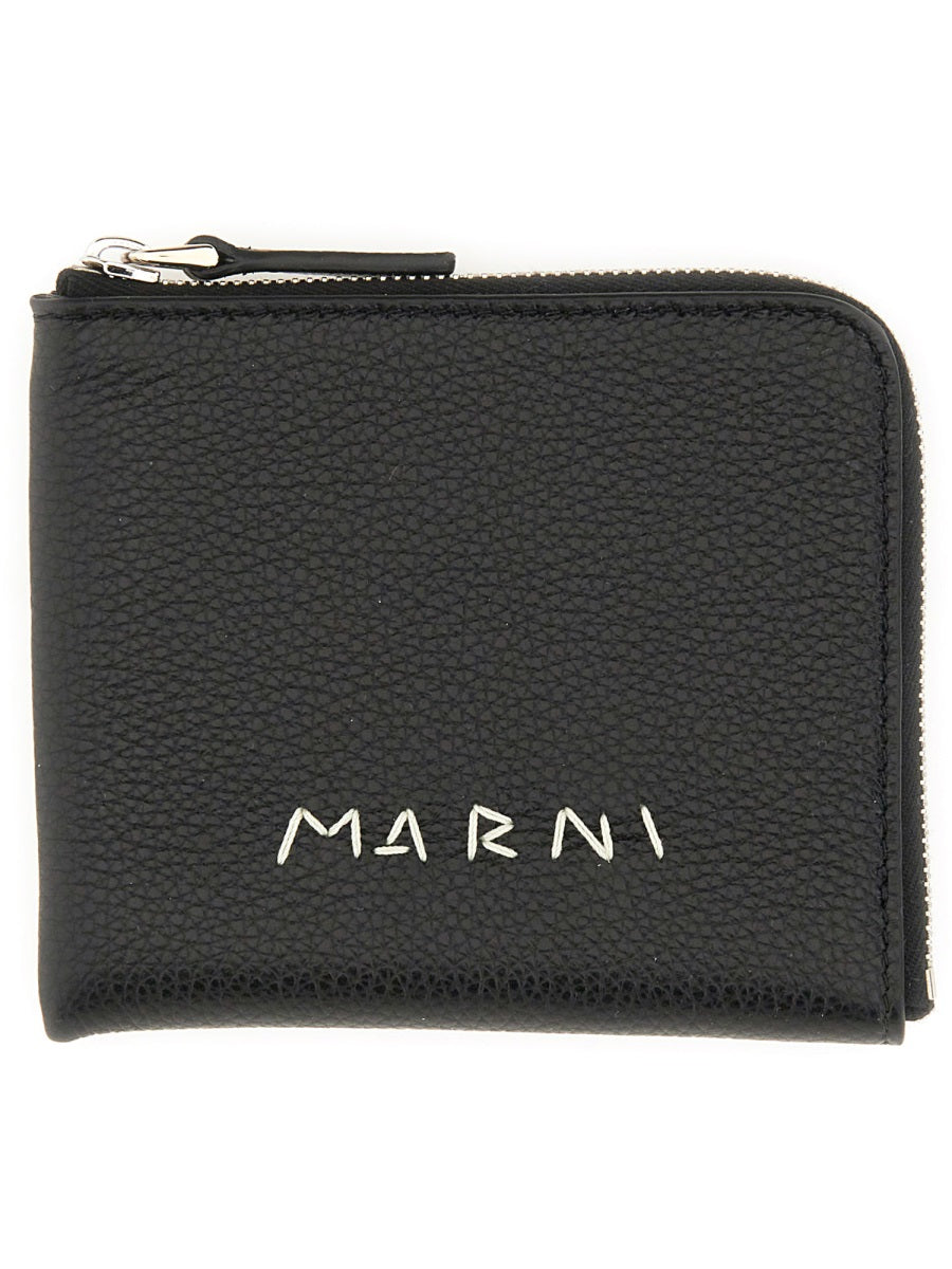 MARNI Mini Leather Wallet for Men - SleekGait