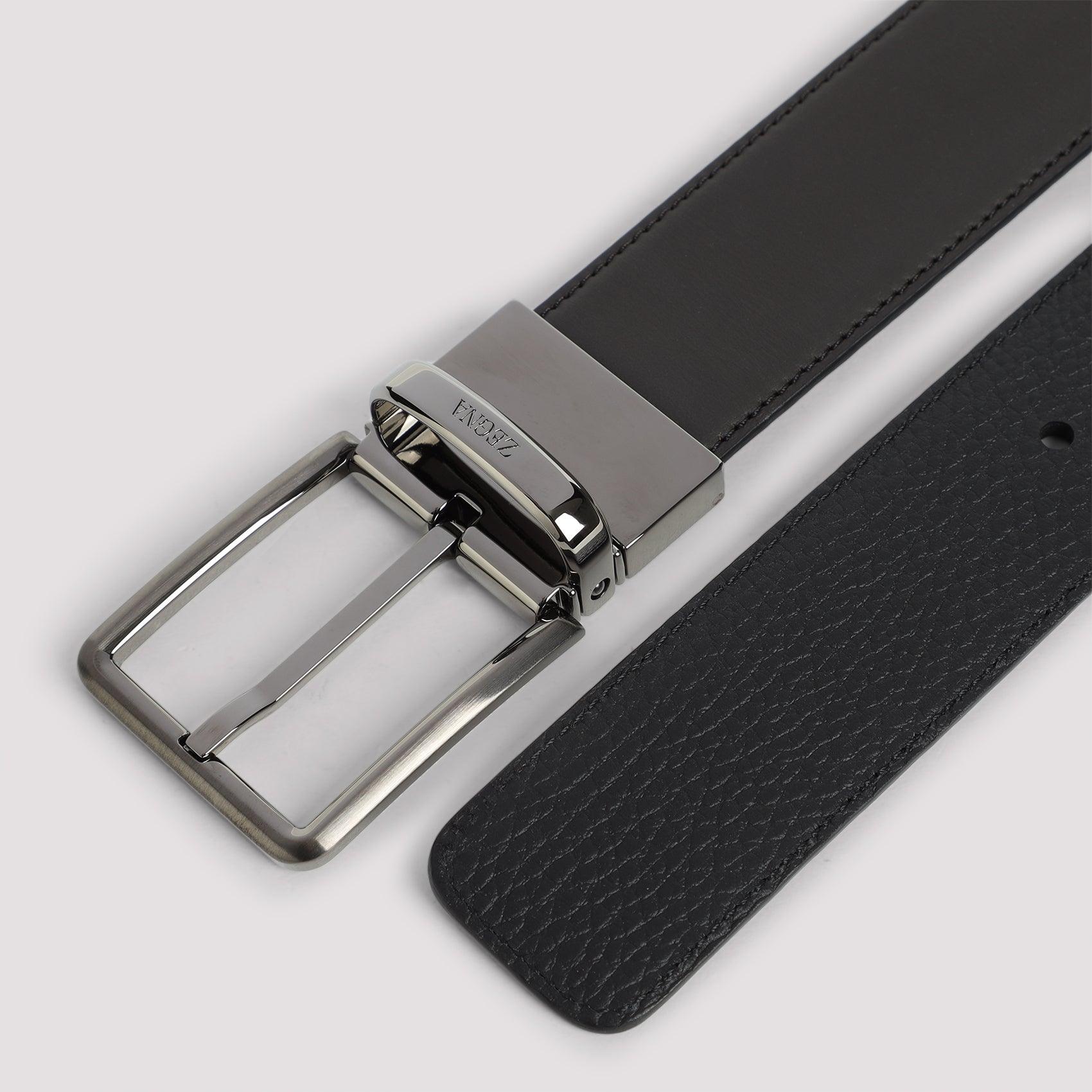 ZEGNA Premium Bovine Leather Belt - 3.5 cm - SleekGait