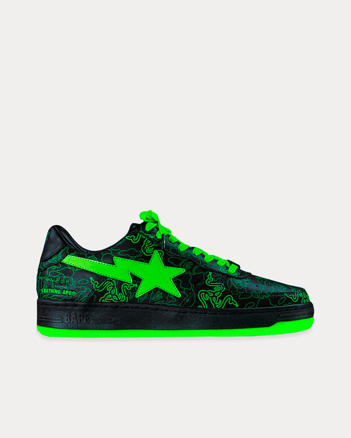 x Razer M2 BAPE STA Green / Black Low Top Sneakers - SleekGait