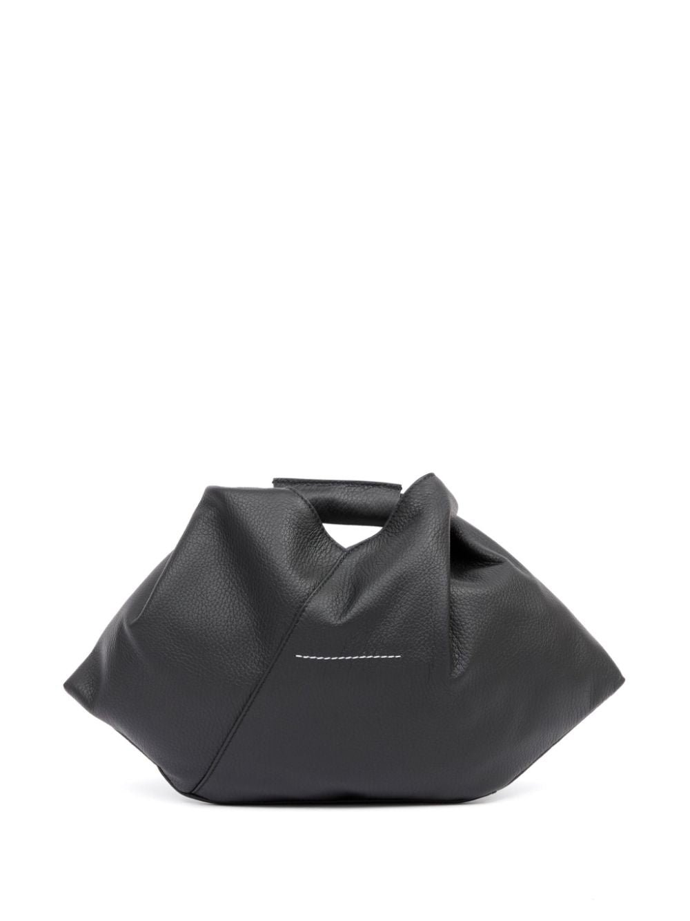 MM6 MAISON MARGIELA Draped Mini Handbag with Rolled Top Handle