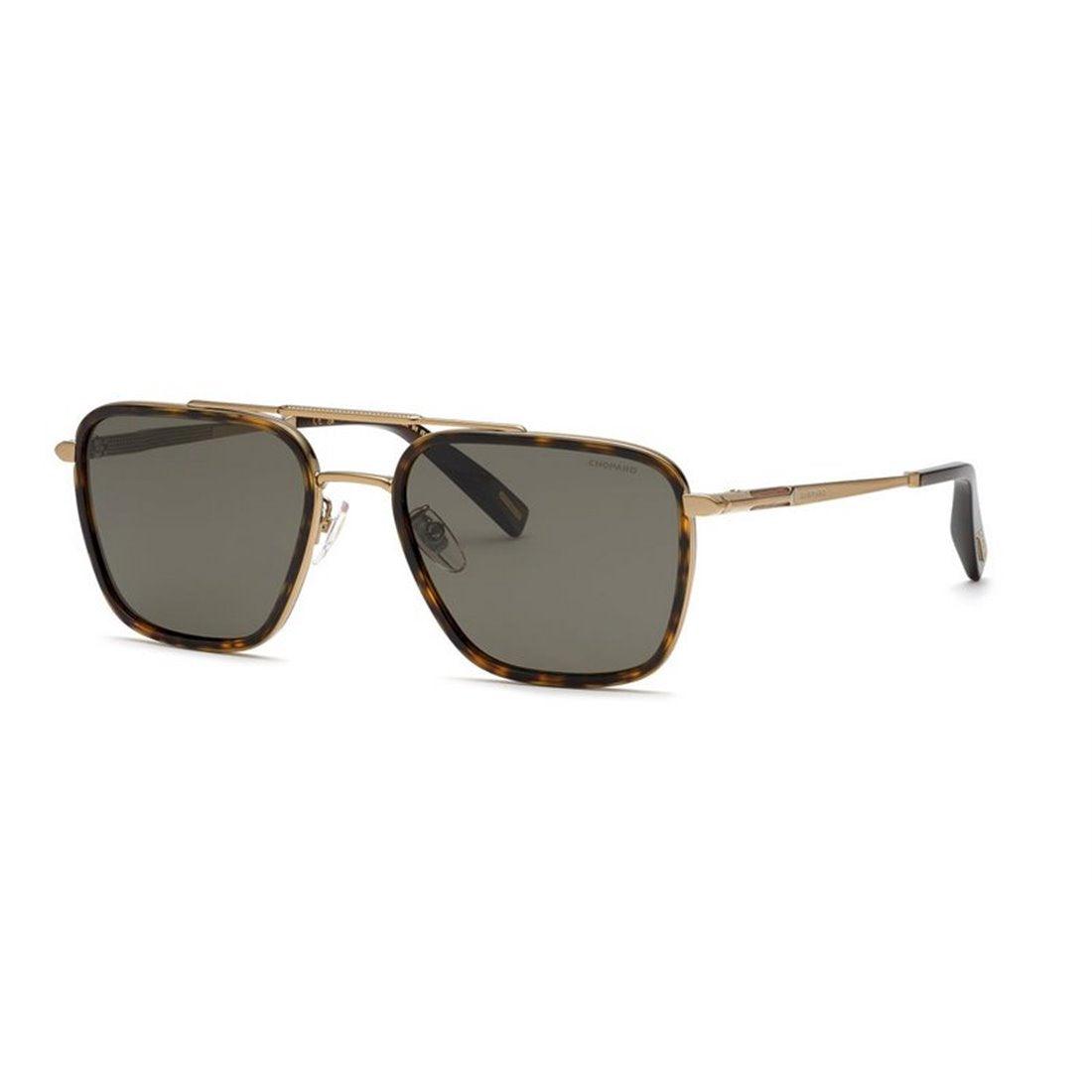 CHOPARD Luxury Metallic Grey and Green Sunglasses - SleekGait