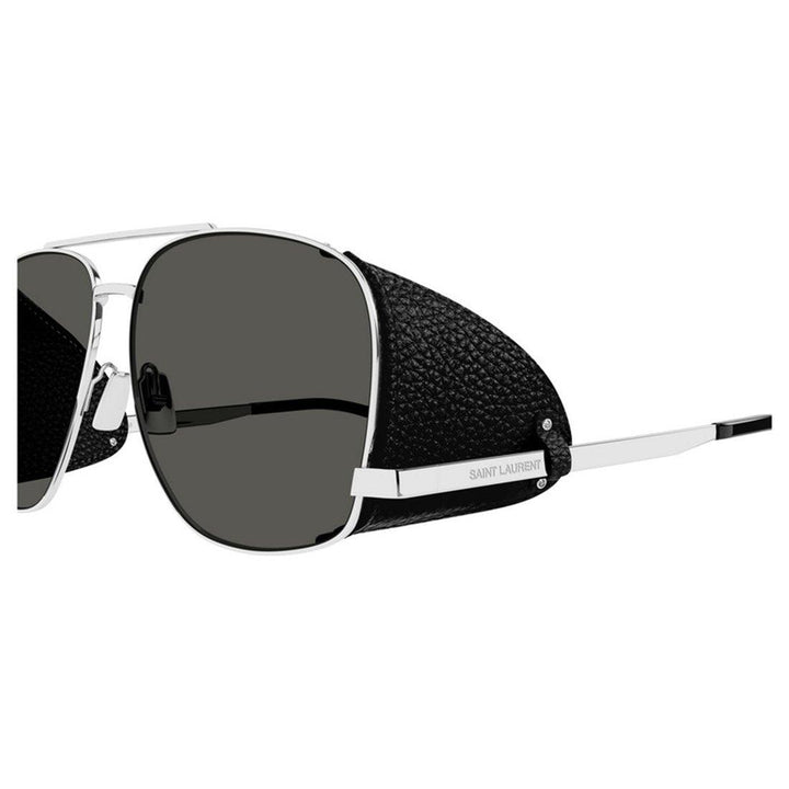 SAINT LAURENT Stylish Leather Spoiler Sunglasses for Men - SleekGait