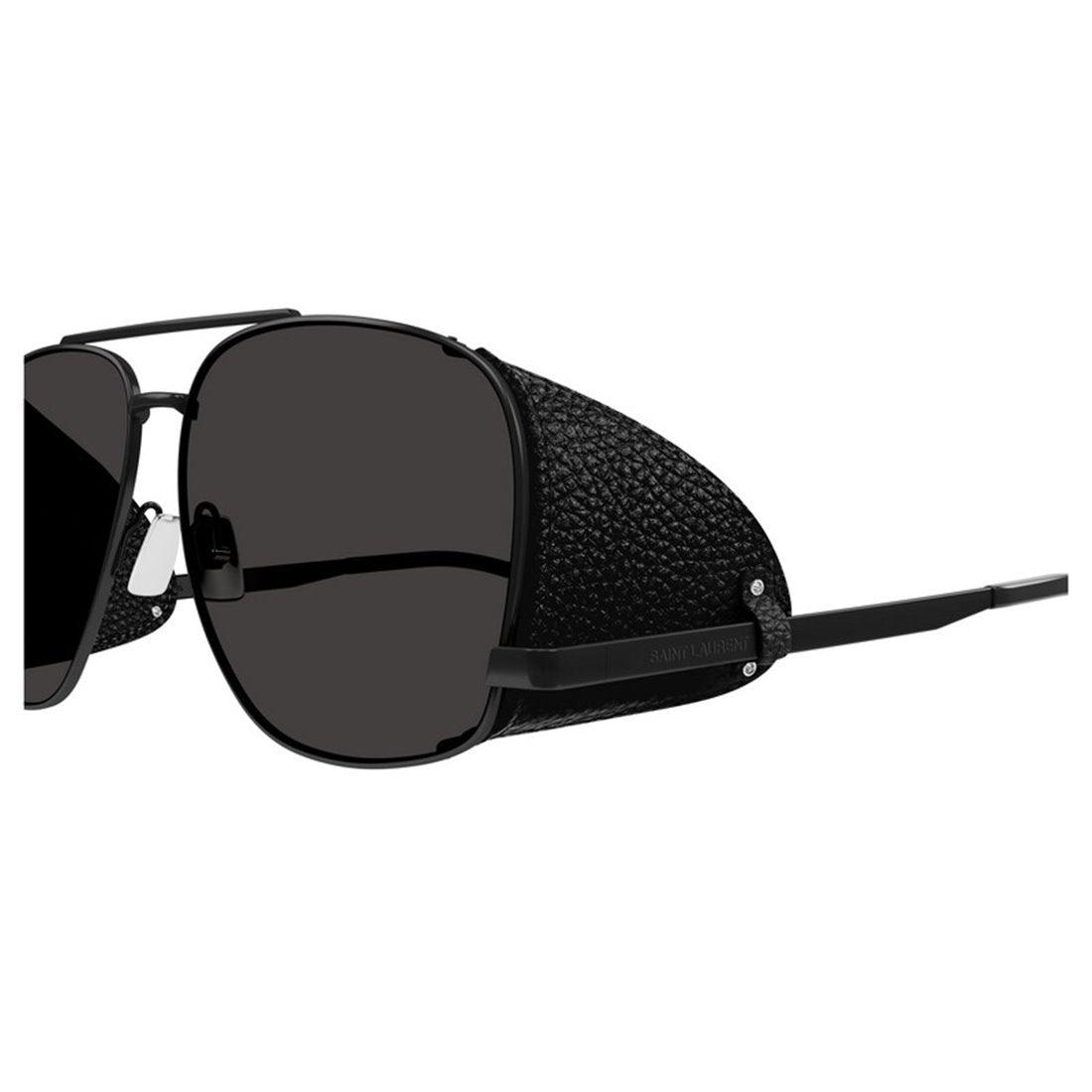 SAINT LAURENT Stylish Leather Spoiler Sunglasses for Men - SleekGait