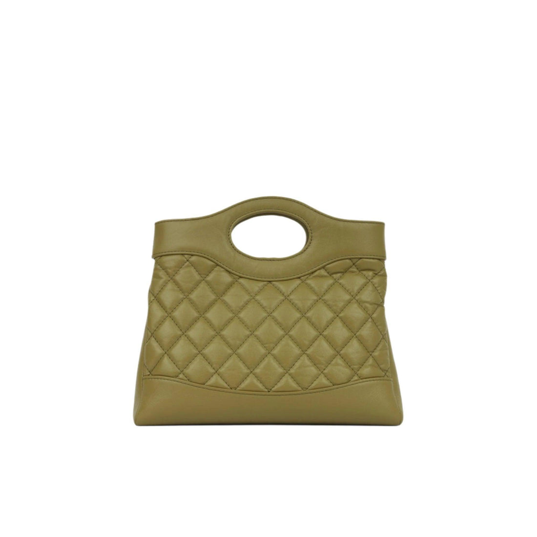 Chanel Shiny Crumpled Calfskin Quilted Mini 31 Shopping Bag - SleekGait